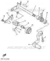 SCHAKEL STANG / PEDAAL voor Yamaha YZ250LC 1996