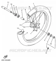 VOORWIEL voor Yamaha YZ250LC 1996