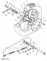 ACHTERWIEL voor Yamaha YZ250LC 1996