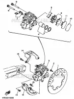REMKLAUW ACHTER voor Yamaha YZ250LC 1996