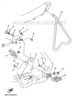 STANDAARD / VOETSTEUN voor Yamaha YZ250LC 1996