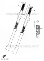 OPTIONELE ONDERDELEN   CHASSIS voor Yamaha YZ250LC 1996