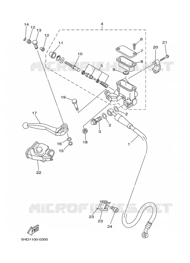 POMP VOOR Yamaha MOTO 250 2000 YZ  YZ250M