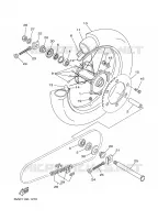 ACHTERWIEL voor Yamaha YZ250N 2001