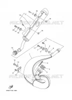 UITLAAT voor Yamaha YZ250N 2001
