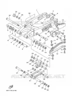 ACHTERBRUG voor Yamaha YZ250P 2002