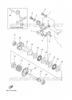 UITLAATKLEP voor Yamaha YZ250P 2002