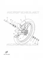 VOORWIEL voor Yamaha YZ250P 2002