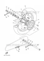 ACHTERWIEL voor Yamaha YZ250P 2002