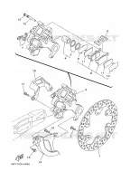 REMKLAUW ACHTER voor Yamaha YZ250P 2002