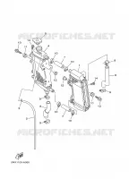 RADIATEUR / SLANG voor Yamaha YZ250P 2002