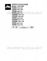 * CATALOG PREFACE * voor Yamaha YZ250P 2002