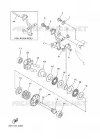 UITLAATKLEP voor Yamaha YZ250P 2002