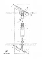 ACHTER SCHOKBREKER voor Yamaha YZ250P 2002