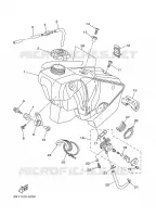 BENZINE TANK voor Yamaha YZ250P 2002