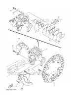 REMKLAUW ACHTER voor Yamaha YZ250P 2002