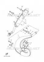 UITLAAT voor Yamaha YZ250P 2002
