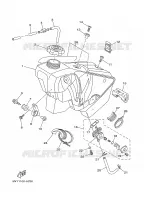 BENZINE TANK voor Yamaha YZ250P 2002