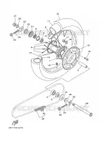 ACHTERWIEL voor Yamaha YZ250P 2002