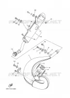 UITLAAT voor Yamaha YZ250P 2002