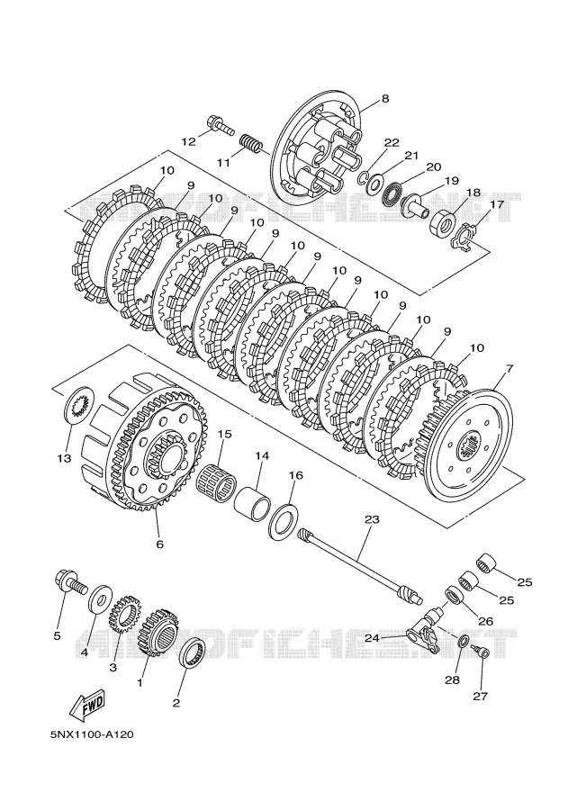 STARTMOTOR KOPPELINGS Yamaha MOTO 250 2006 YZ  YZ250