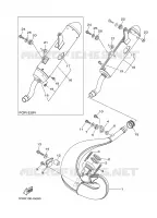 UITLAAT voor Yamaha YZ250X1 2008