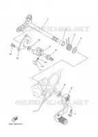 SCHAKEL STANG / PEDAAL voor Yamaha YZ250X1 2008
