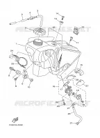 BENZINE TANK voor Yamaha YZ250X1 2008