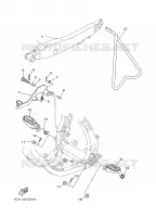 STANDAARD / VOETSTEUN voor Yamaha YZ250X1 2008