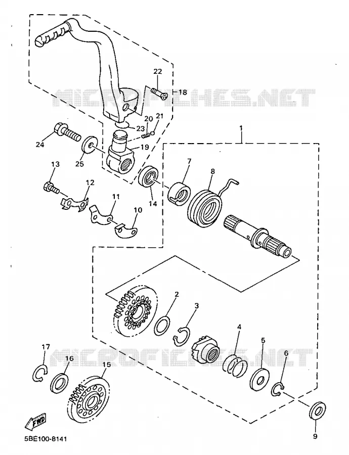 STARTMOTOR Yamaha MOTO 400 1998 YZF  YZ400F