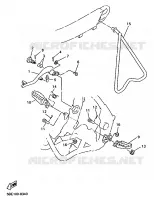 STANDAARD / VOETSTEUN voor Yamaha YZ400FK 1998