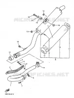 UITLAAT voor Yamaha YZ400FL 1999