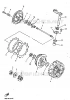 STARTMOTOR KOPPELINGS voor Yamaha YZ400FL 1999