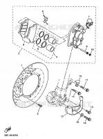REMKLAUW VOOR voor Yamaha YZ400FL 1999