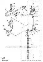 REMPOMP ACHTER voor Yamaha YZ400FL 1999