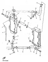 RADIATEUR / SLANG voor Yamaha YZ400FL 1999