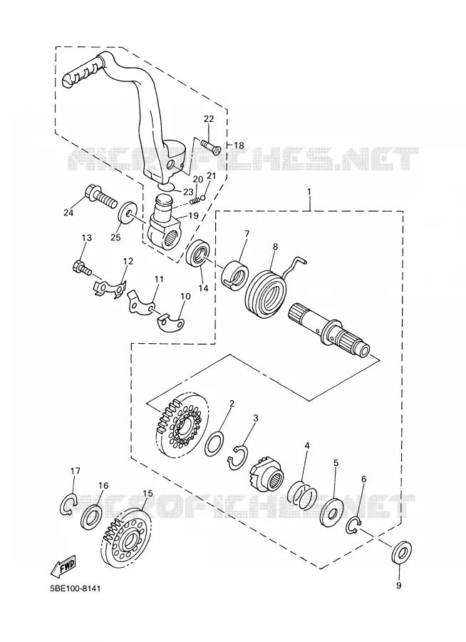 STARTMOTOR Yamaha MOTO 426 2001 YZF  YZ426F
