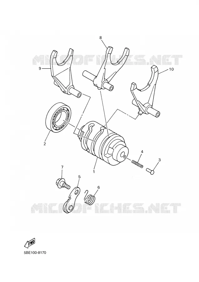 SCHAKELWALS Yamaha MOTO 426 2001 YZF  YZ426FN