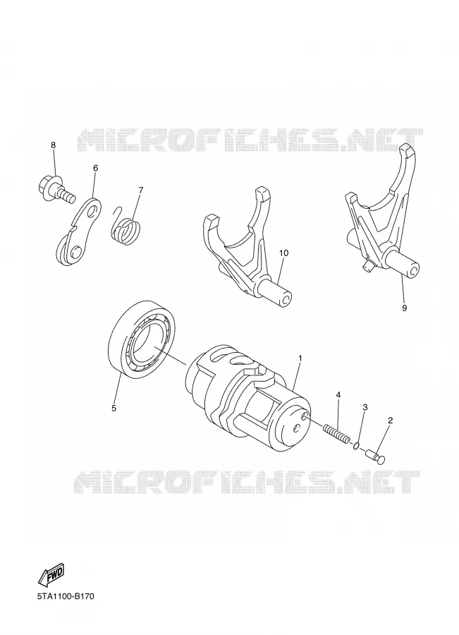 SCHAKELWALS Yamaha MOTO 450 2003 YZF  YZ450F