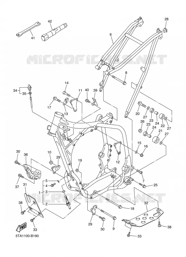 FRAME Yamaha MOTO 450 2003 YZF  YZ450F