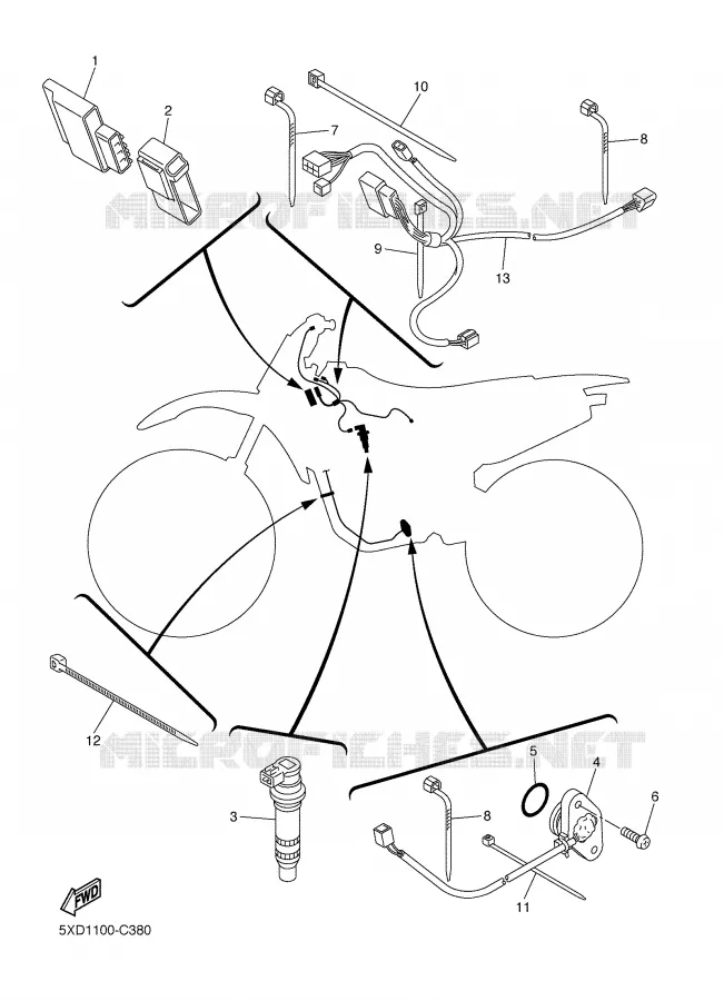 ELECTRISCH 1 Yamaha MOTO 450 2004 YZF  YZ450F