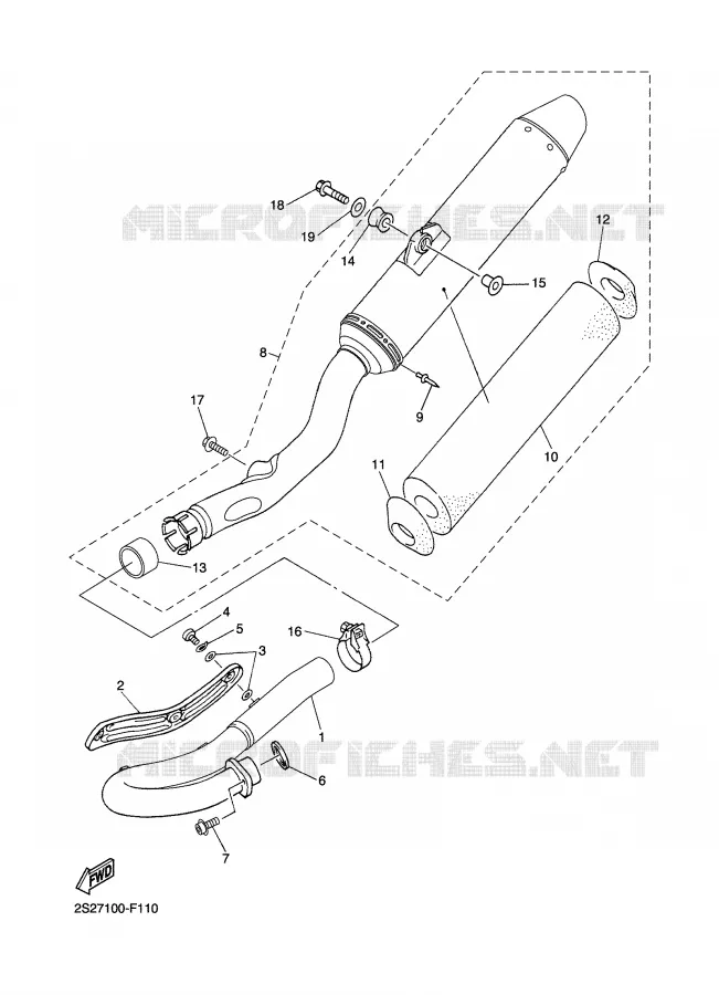 UITLAAT Yamaha MOTO 450 2007 YZF  YZ450F