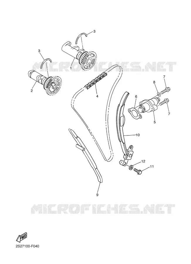 NOKKENAS / KETTING Yamaha MOTO 450 2007 YZF  YZ450F