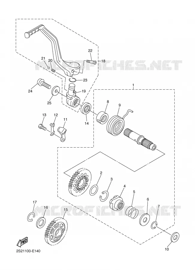 STARTMOTOR Yamaha MOTO 450 2008 YZF  YZ450F
