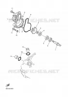 WATERPOMP / SLANGEN voor Yamaha YZ450F 2003