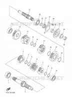 TRANSMISSIE voor Yamaha YZ450F 2003