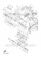 ACHTERBRUG voor Yamaha YZ450F 2003