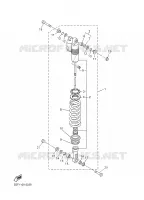 ACHTER SCHOKBREKER voor Yamaha YZ450F 2003