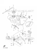 BENZINE TANK voor Yamaha YZ450F 2003