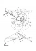 ACHTERWIEL voor Yamaha YZ450F 2003